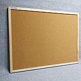Доска пробковая. Пробковый стенд (деревянная рамка) Интеллект, фото 2