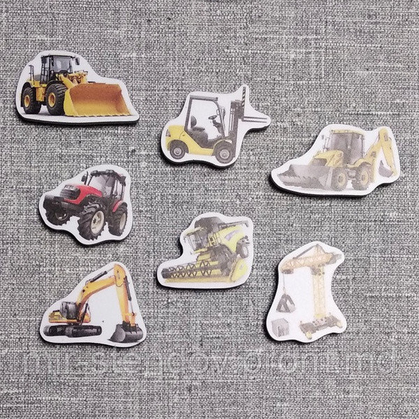 Трактора. Набор магнитов для обучения, фото 1