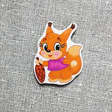 Белочка с магнитом. Фигурка для магнитной доски