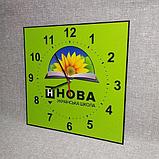 Настінний годинник НУШ Квадратний "Соняшник", фото 2