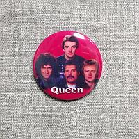 Коллекция значков с изображением музыкальных групп и исполнителей 80-х 50 мм, рок-группа "Queen"