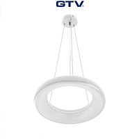 Светодиодный LED светильник/люстра GTV, 35W (ЕМС+), 4000К, круглый, накладной, IP40, LEON, белый. ПОЛЬША!