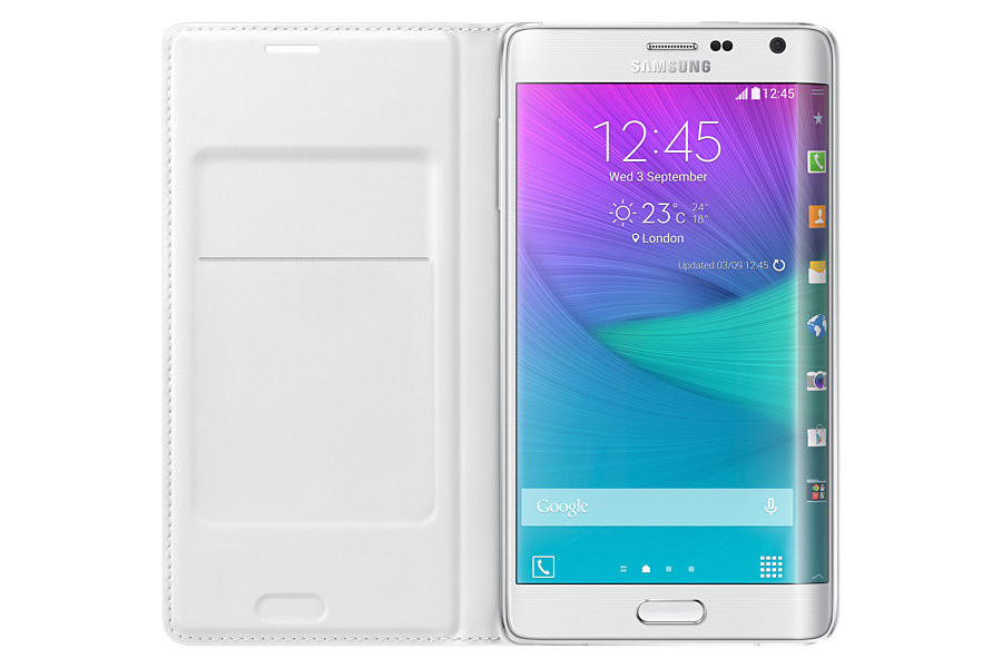 Dilux - Чехол - книжка Flip Wallet Samsung Galaxy Note Edge N915F Белый - фото 1 - id-p4773671