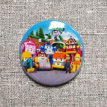 Значок металлический Робокар и его друзья