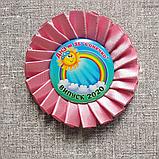 Значок на 1 сентября или выпускной с розеткой Розовой, фото 5