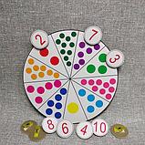 Цветные точечки. Игра с прищепками для изучения цифр и цветов, фото 5