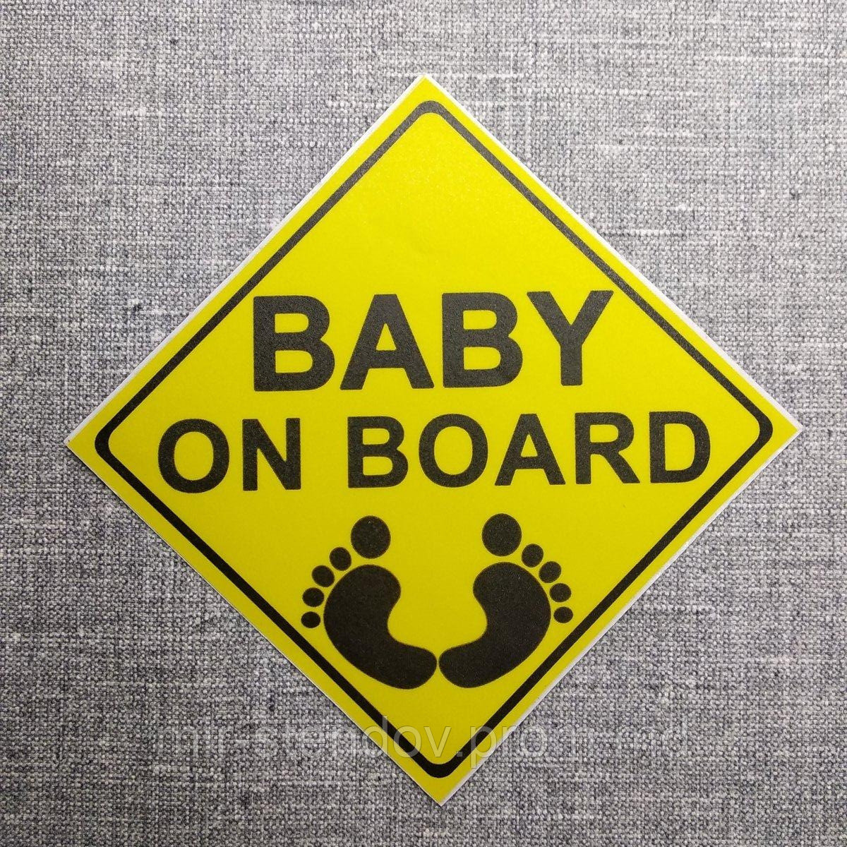 Наклейка на авто Baby on board - фото 1 - id-p10118116
