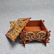 Узорная шкатулка. Декоративное изделие из дерева