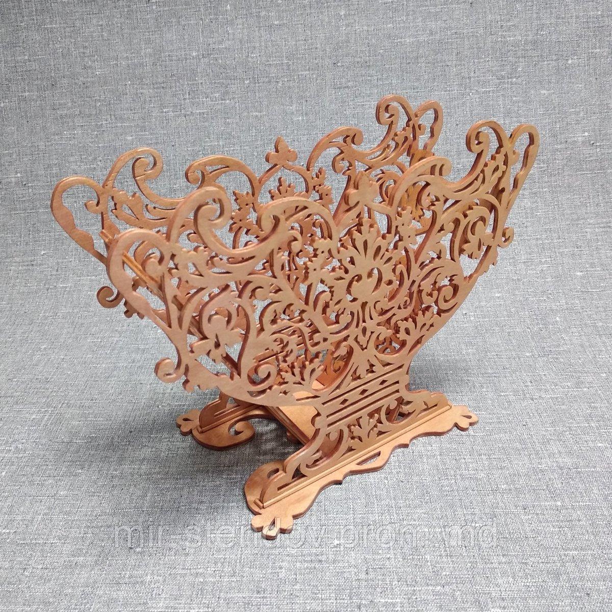 Узорная салфетница. Декоративное изделие из дерева, фото 1