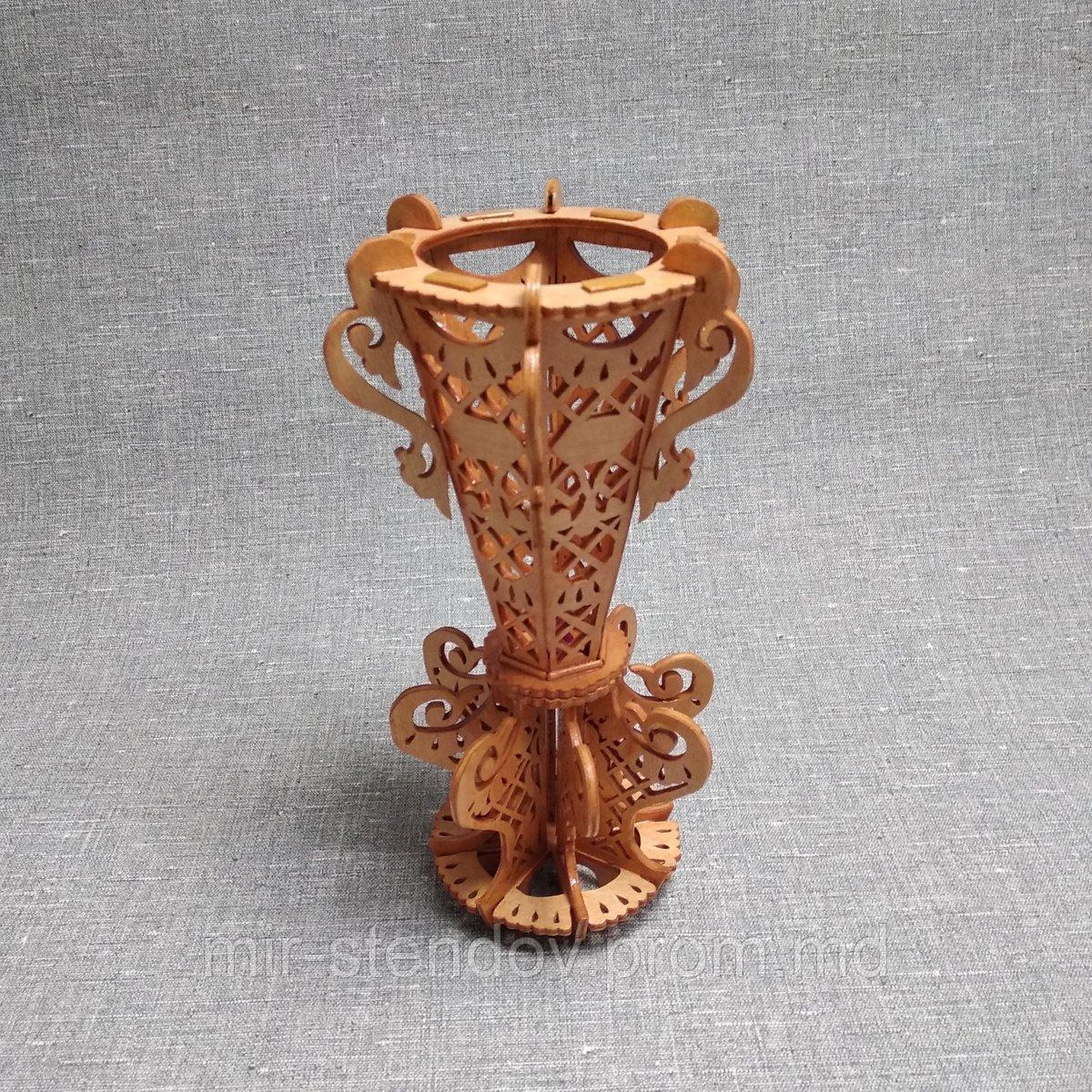 Универсальная декоративная ваза. Изделие из дерева, фото 1