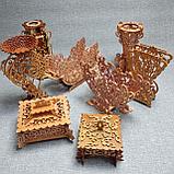 Декоративная подставка для ручек. Изделие из дерева, фото 2