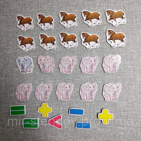 Магнитная математика Слоны и кони, фото 1