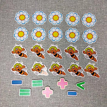 Магнитная математика Пчелы и цветы