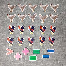 Магнитная математика Курочки и петушки