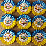 Выпускник младшей школы. Значок с розеткой Символика, фото 5