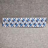 Наклейка на ноутбук. Вышиванка голубая, фото 2