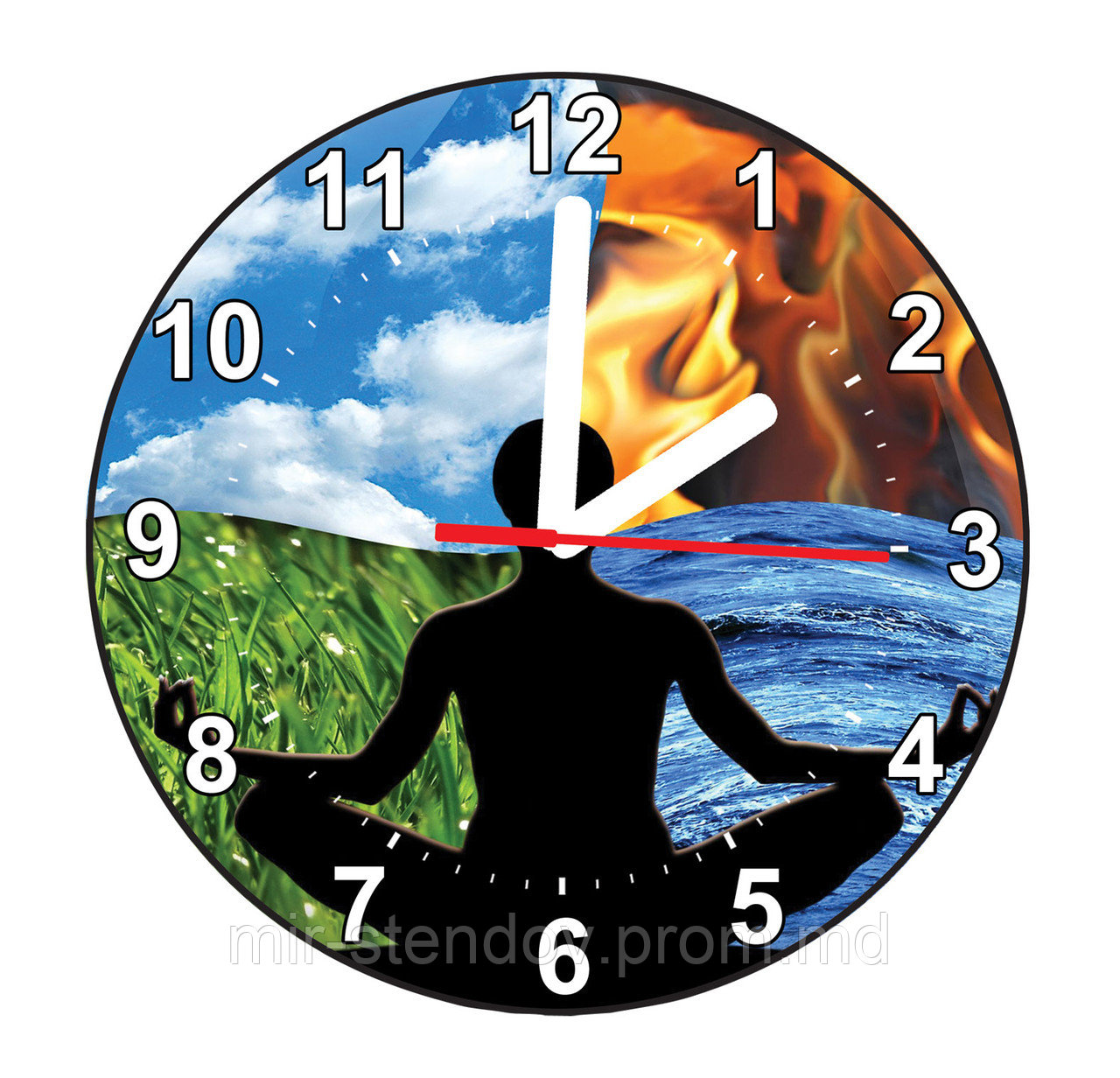 Настенные часы "Медитация". Круглые - фото 1 - id-p10119704
