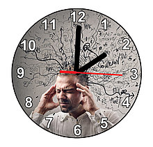 Настенные часы "Головная боль". Круглые