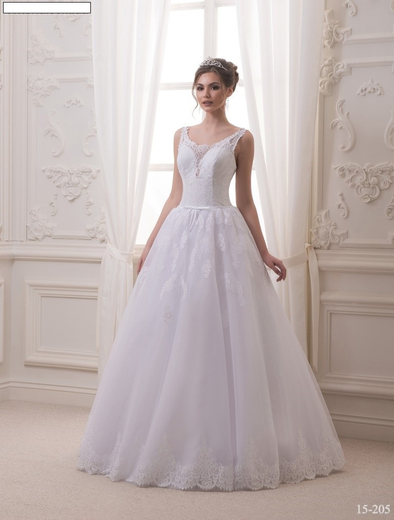 Свадебное платье (обычная фатиновая юбка, оригинальная модель) - фото 1 - id-p10123391