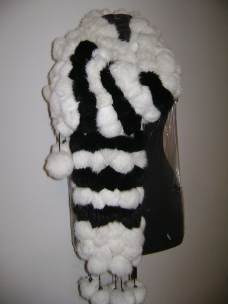 Меховой шарф из кролика - фото 1 - id-p10124334
