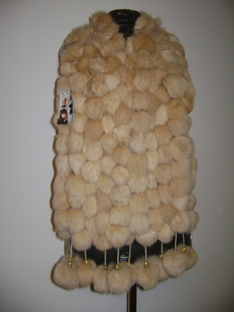 Меховой шарф из кролика - фото 1 - id-p10124335