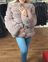 Шуба из песца , полный рукав