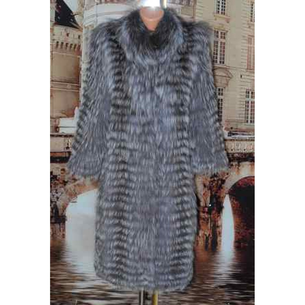 Шуба (пальто) из чернобурки - фото 1 - id-p10124968