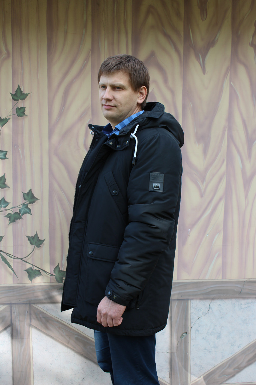 Стильная мужская куртка с мехом бобра. - фото 1 - id-p10127175