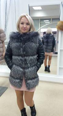 Зимняя куртка из кожи с мехом чернобурки - фото 1 - id-p10127237
