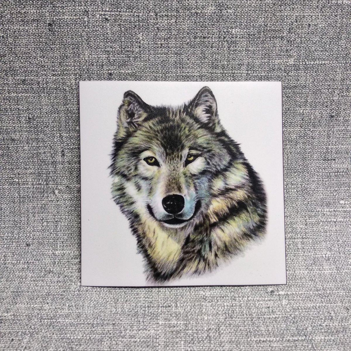 Наклейка на автомобиль Волк, фото 1