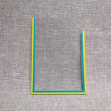 Карман А6 вертикальный в окантовке Символика