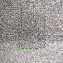 Карман А6 вертикальный в  Желто-голубой окантовке
