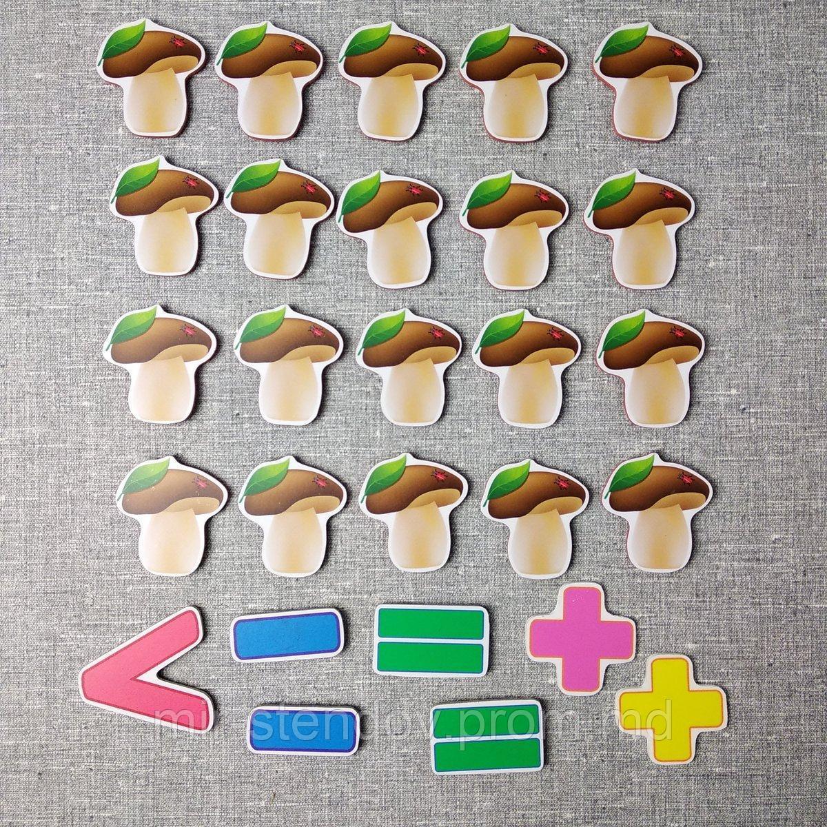 Магнитная математика Грибы, фото 1