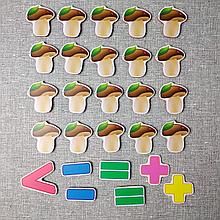 Магнитная математика Грибы