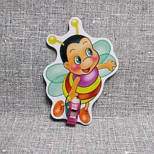 Держатель рисунка с прищепкой Пчелка