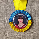 Медаль для выпускника. Желто-голубая, фото 5