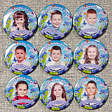 Значок Выпускник группы "Василек". С фотографией выпускников, фото 2