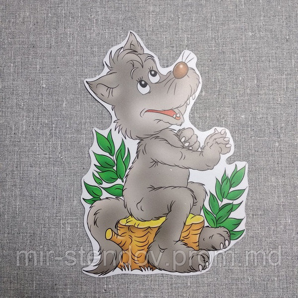 Волк с магнитом. Фигурка для магнитной доски, фото 1