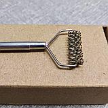 Зонд логопедический Ёжик с металлической ручкой, фото 2