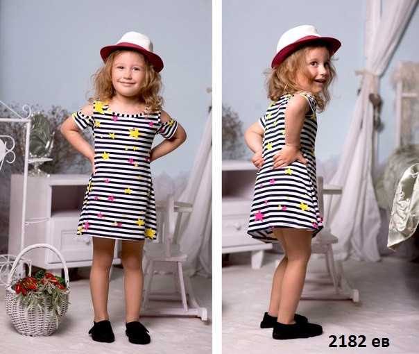 Детское летнее платье 2182 ев - фото 1 - id-p10132616