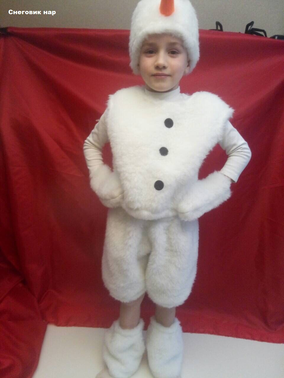 Новогодний костюм Снеговик нар - фото 1 - id-p10132661