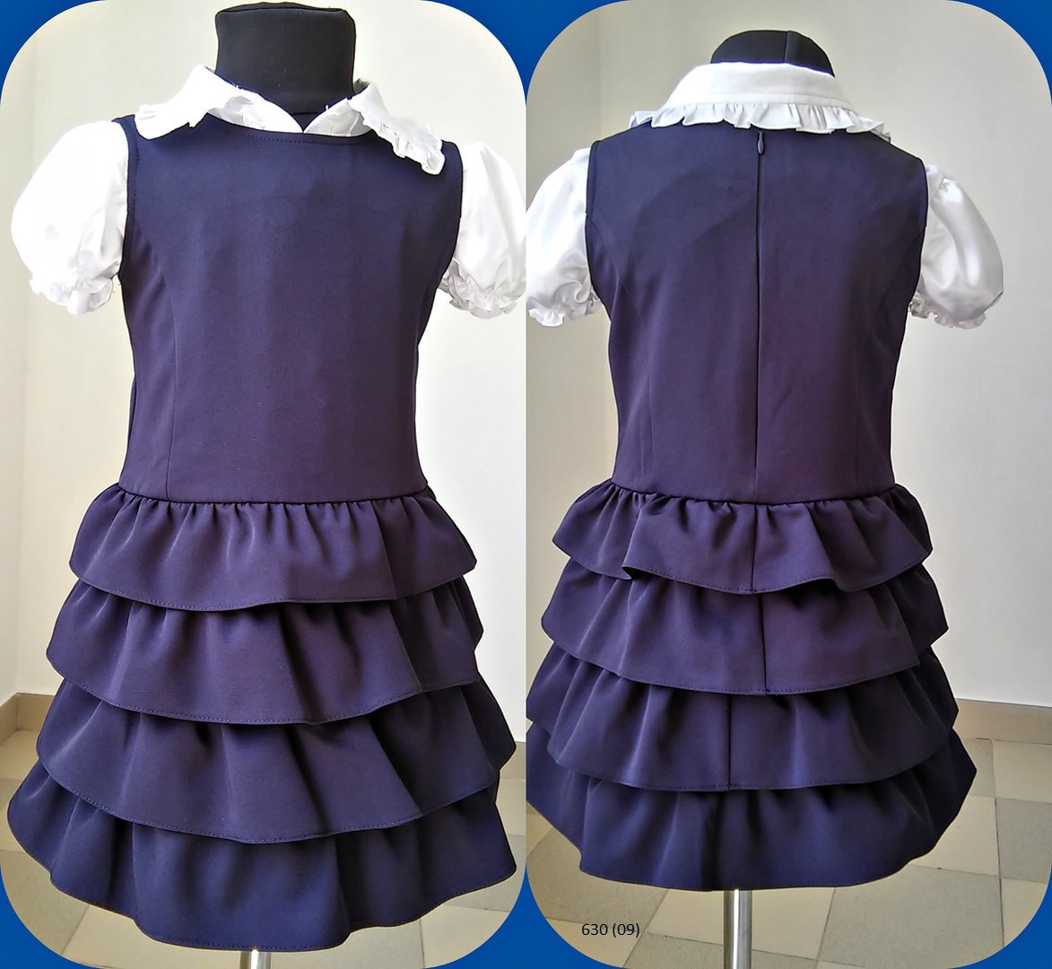 Платье для школьниц 630 (09) - фото 1 - id-p10132755