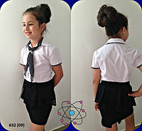 Блузка на девочку в школу 632 (09)