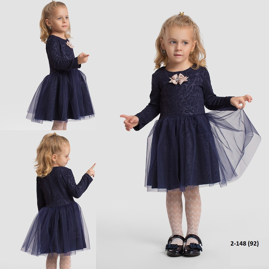 Детское платье в стиле бэби долл 2-148 (92) - фото 1 - id-p10133148