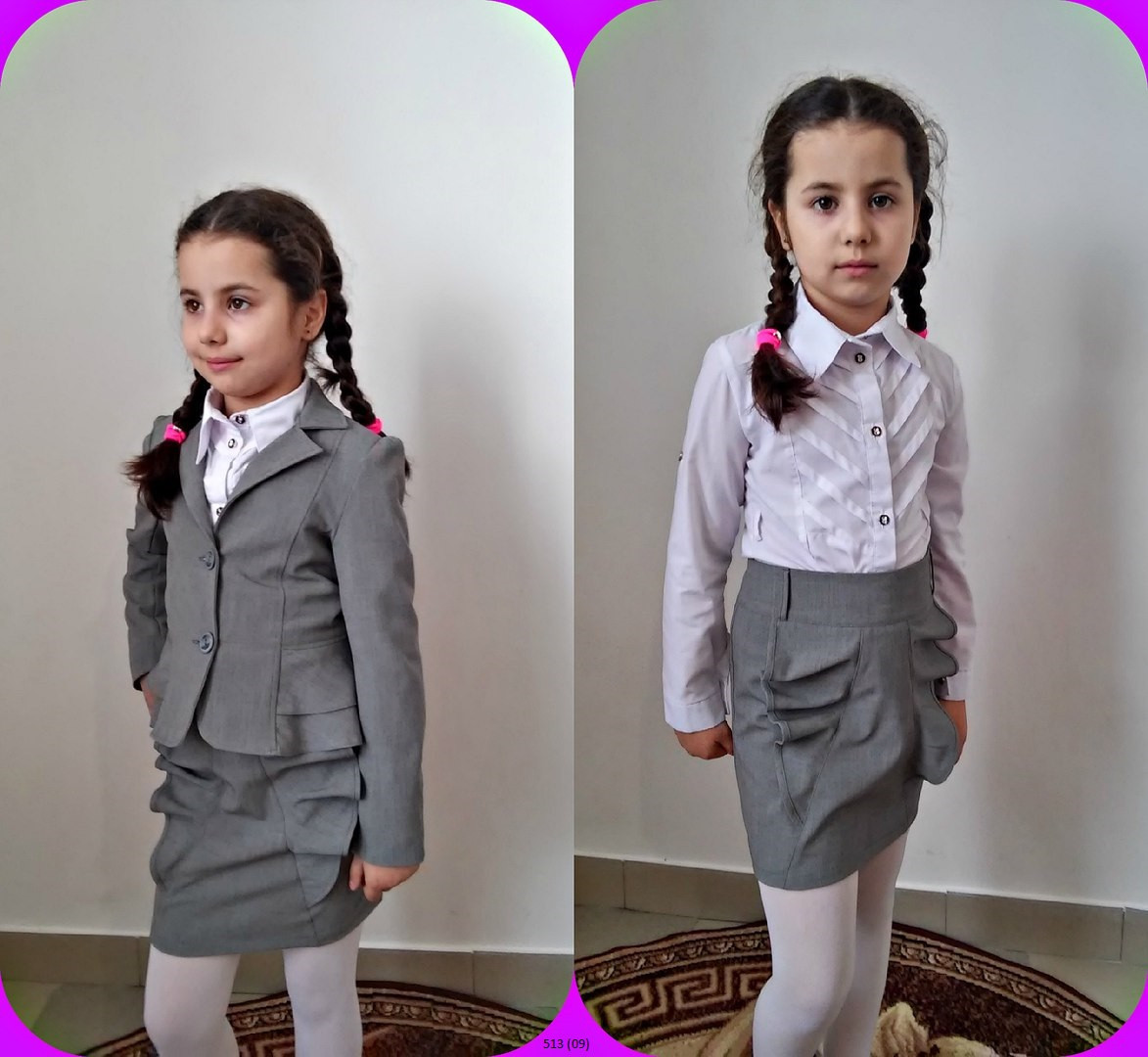 Детский пиджак на девочку подросток 517 (09) - фото 1 - id-p10133199