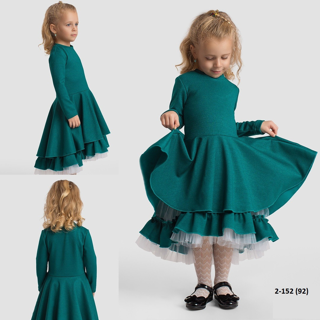 Платье детское с воланом 2-152 (92) - фото 1 - id-p10133428