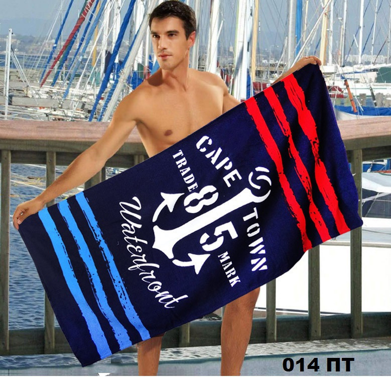 Пляжное мужское полотенце Турция - фото 1 - id-p10133452
