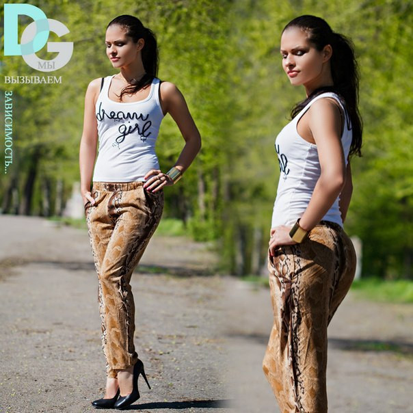 Стильные женские штаны питон Д 4 гл $ - фото 1 - id-p10133597