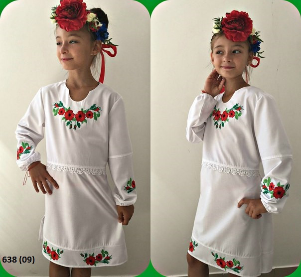 Платье детское вышиванка 638 (09) - фото 1 - id-p10133603