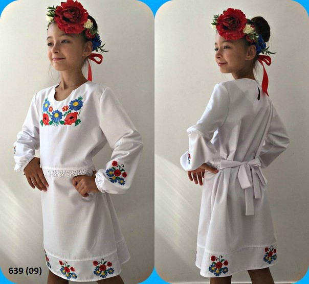 Платье детское вышиванка 639 (09) - фото 1 - id-p10133604